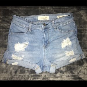 High Waisted Pacsun Distressed Denim Shorts